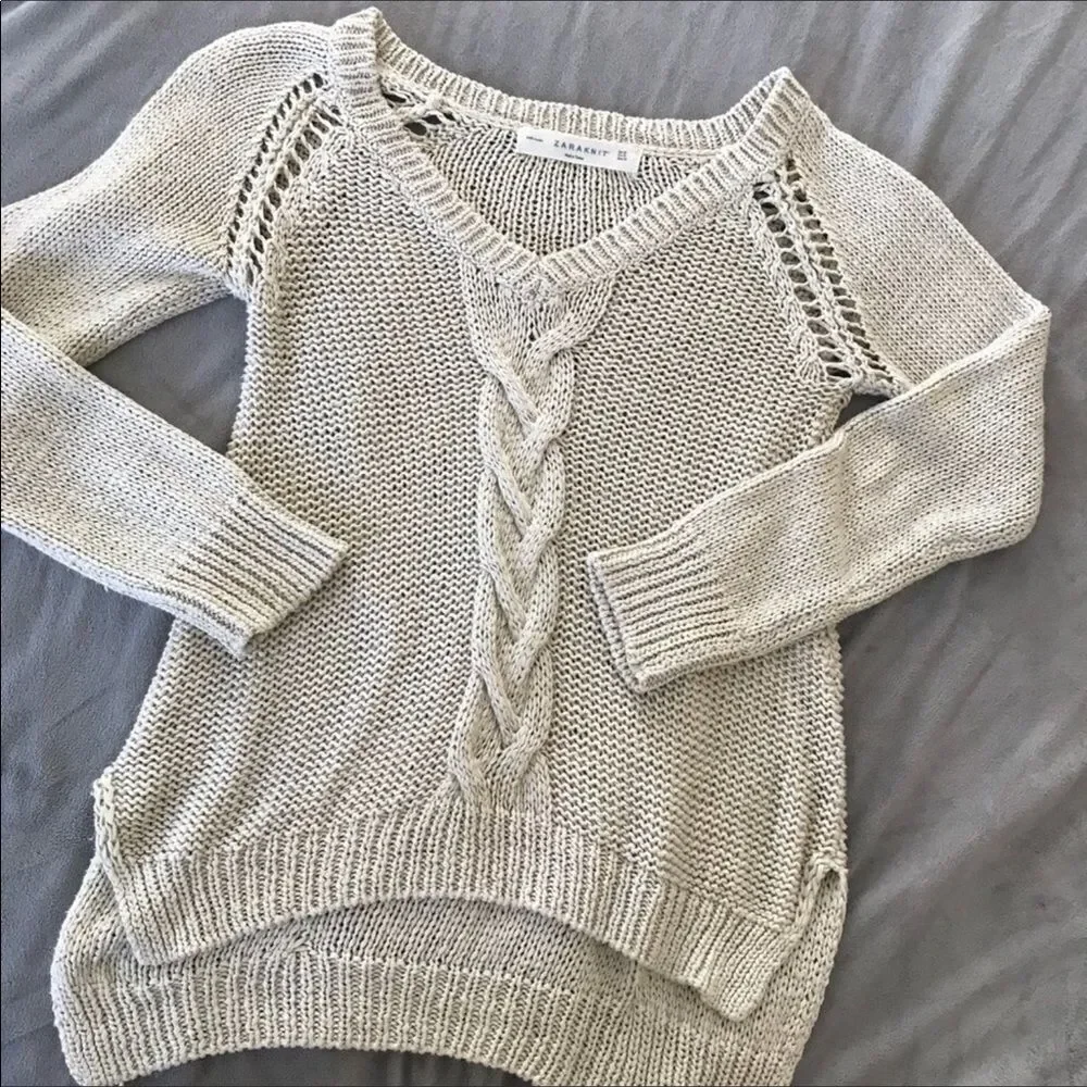 ✨ Zara Cable Knit Sweater✨ - Picture 5 of 7